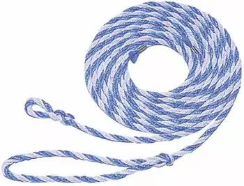 Kerbl Viehtransportstrick 3,20m blau/wei&szlig;, gro&szlig;e Schlaufe, 5er-Pack (2954/5)