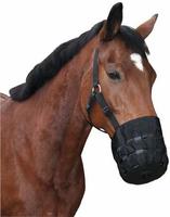Maulkorb f&uuml;r Pferde und Ponys - Fressbremse mit Halfter, Vollblut (Gr.2)