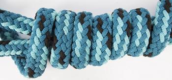 Pfiff Führstrick mit Panikhaken blau
