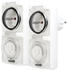 LogiLink Mechanische Zeitschaltuhr 2er Set IP44 weiß