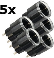 Shelly SHELLY_PLUG_S_GEN3 5x, 5x Shelly Plug S Gen3 Matter schwarz Bundle - kleiner