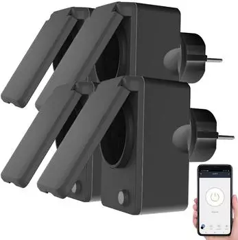 Luminea 4x Home Control Zeitschaltuhr schwarz ZX5397-944