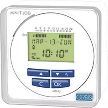 Orbis Fronttafeleinbau-Zeitschaltuhr digital Wochen-/Tagesprogramm 3000W IP20 (OB251512)