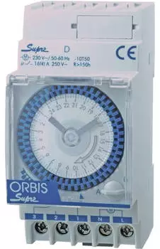 Orbis SUPRA D Hutschienen-Zeitschaltuhr analog 230V (OB290132N)