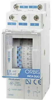 Orbis Inca Duo D Modulare Analoge Zeitschaltuhr 230V (OB330132)