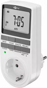 Goobay Digitale Wochenzeitschaltuhr LCD Schuko 16A (64900)