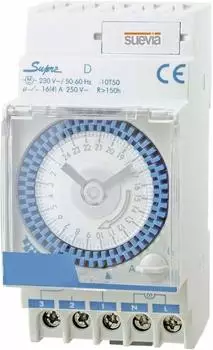 Suevia DinO Sup D Zeitschaltuhr f&uuml;r Hutschiene 230V/AC Tagesprogramm (SU290132)