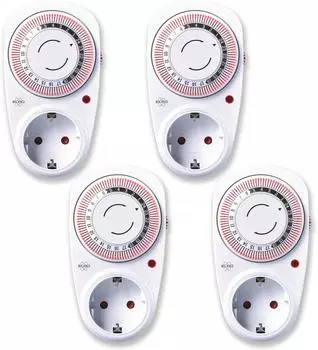 Elro TI1500 Mechanische Zeitschaltuhr 15min 3600W Innen 4er-Pack (TI1500-4)