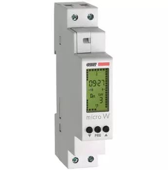 Vemer Micro W Digitale Zeitschaltuhr Wochenprogramm DIN-Hutschiene (VE758200)