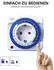 Elro TI1000 Mechanische Zeitschaltuhr analog, 3600W, 4er-Set (TI1000-4)