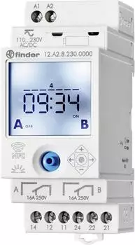 Finder Zeitschaltuhr Wochen-/Tagesprogramm Astro-Funktion IP20 (12.A2.0.024.0000)
