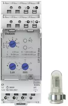 Theben LUNA 110 plus EL D&auml;mmerungsschalter, Einbau-Lichtsensor, 1-Kanal (1100900)