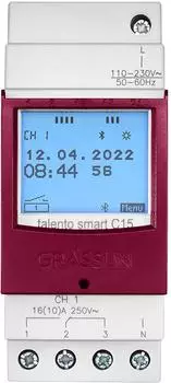 Gr&auml;sslin Talento Smart C15 Verteilerschaltuhr digital Bluetooth (43.03.0001.1)
