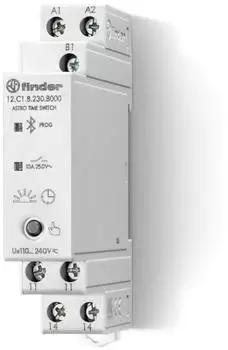 Finder 12.C1 Digitale Astro-Wochenzeitschaltuhr 2500VA Bluetooth (12.C1.8.230.B000)
