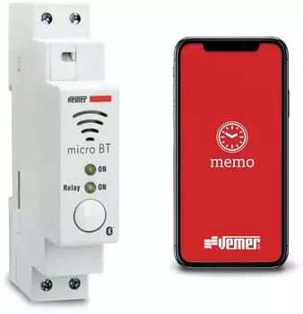 Vemer Micro BT astronomische Zeitschaltuhr Bluetooth, 1 DIN-Modul (VE797200)