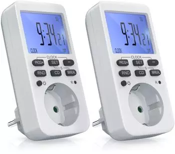 Bearware Zeitschaltuhr digital mit LCD Display, max. 3680W, 2er-Set