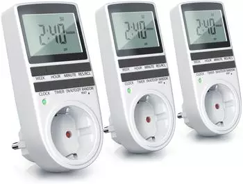 Bearware Zeitschaltuhr digital LCD-Display 3680W, 3er-Pack (306725)