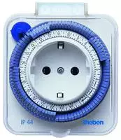 Theben 0260855, Theben-timer 26 IP 44 Analoge Steckdosen-Zeitschaltuhr Tagesprogramm,