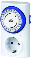 REV Zeitschaltuhr mechanisch Tag wei&szlig;