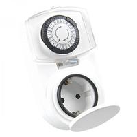 Pflanzen K&ouml;lle - Tageszeitschaltuhr Analog Mini F&uuml;r Au&szlig;en Ip44 Wei&szlig; Schaltuhr