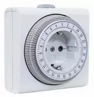 REV Zeitschaltuhr kompakt mechanisch wei&szlig;