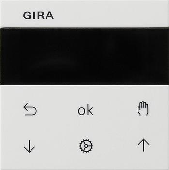 Gira Jalousieuhr mit Display reinweiß (536603)