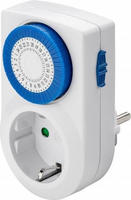 Goobay 59038 - T&auml;glicher Timer - Wei&szlig; - Drehregler - 30 min - IP20 - WEEE - GS: