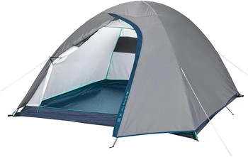 Quechua Campingzelt MH100 f&uuml;r 3 Personen grau