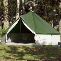 vidaXL Tipi-Familienzelt 12 Personen Gr&uuml;n Wasserdicht