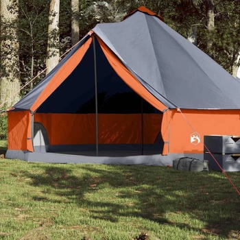 vidaXL Tipi tent for 8 people 94590 Grey / Orange