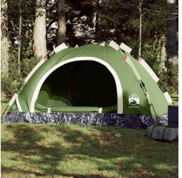 vidaXL Trekking tent for 4 people Green with quick setup