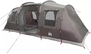 vidaXL Tunnel tent for 4 people Brown
