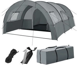 TecTake Roskilde 6 people Light grey / Dark grey
