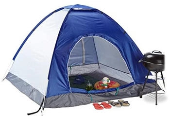 Relaxdays Pop-up tent for 3 people Blue