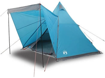 vidaXL Tipi-Familienzelt 6 Personen Blau Wasserdicht