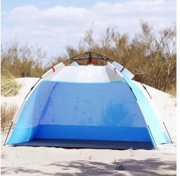 vidaXL Strandzelt 2 Personen Azurblau Quick Release Wasserdicht