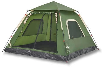 vidaXL Kuppel-Campingzelt 5 Personen Grün Quick Release
