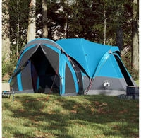 vidaXL Tipi-Familienzelt 8 Personen Blau Wasserdicht