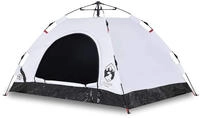 vidaXL Campingzelt 2 Personen Wei&szlig; Verdunkelungsstoff Quick Release