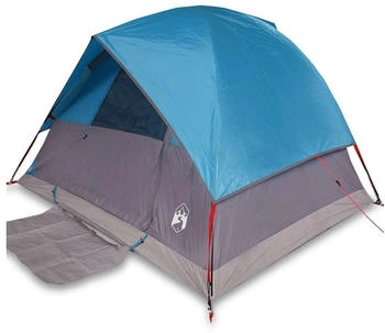 vidaXL Kuppel-Campingzelt 3 Personen Blau Wasserdicht