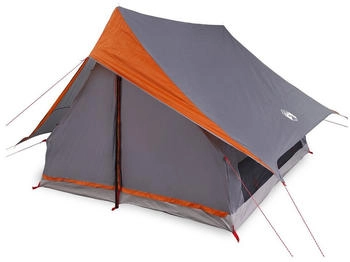 vidaXL Campingzelt A-Frame 5-Personen Grau und Orange Wasserfest