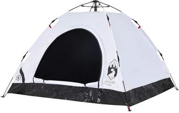 vidaXL Campingzelt 3 Personen Weiß Verdunkelungsstoff Quick Release