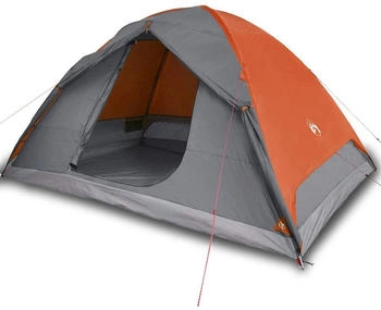 vidaXL Kuppel-Campingzelt 6 Personen Orange Wasserdicht