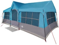 vidaXL Familienzelt mit Dach Blau und Grau 622 x 295 x 238 cm