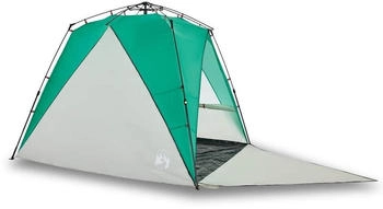 vidaXL Strandzelt 4 Personen Seegrün Quick Release Wasserdicht
