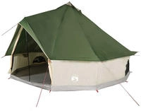 vidaXL Tipi-Familienzelt 10 Personen Gr&uuml;n Wasserdicht