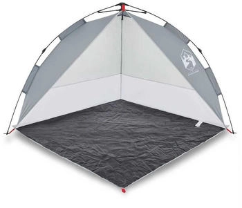 vidaXL Beach tent Grey 2 people quick release