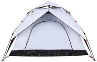 vidaXL Kuppel-Campingzelt 3 Personen Wei&szlig; Verdunkelt Quick Release