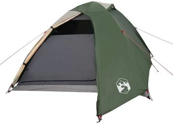 vidaXL Kuppel-Campingzelt 3 Personen Grün Wasserdicht (94331)