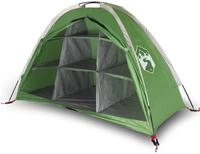 vidaXL Camping-Organizer-Zelt 9 F&auml;cher Gr&uuml;n Wasserdicht
